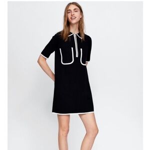 Zara knit polo dress